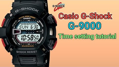 Casio G-Shock G-9000 Time setting tutorial | TrendWatchLab | Module No 3031.