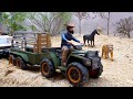 Сборник забавных видео с игрушечными трактор танк самосвал автокран