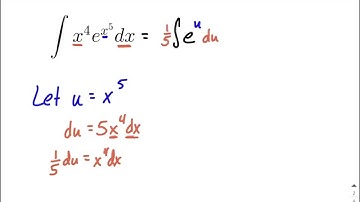 U-Substitution to integrate a function that contains an exponential e^