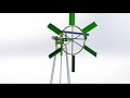 Ветряк качает воду (3D-схема) конструкция