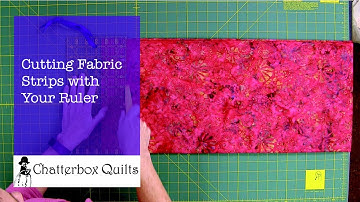 Cutting Fabric Strips with Your Ruler
