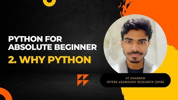 Why Python | Python For Absolute Beginner | Learn Coding With Debmalya | #python #beginners