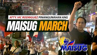 Atty. Vic Pinangunahan ang Marcha ng Maisug Rally Mula Freedom Park to Quezon Park sa Dumaguete City