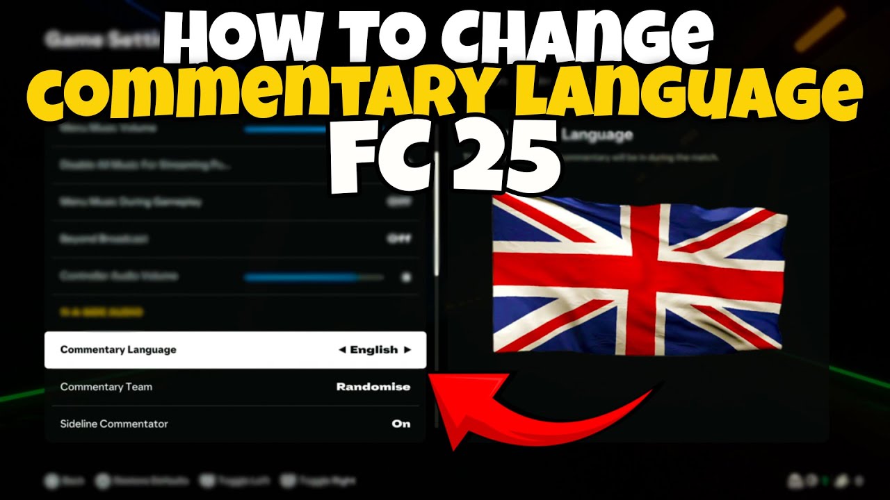 How To Change Commentary Language in FC 25 | Change Commentary Language in FC 25