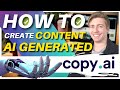 How to use copyai  best ai writing software for small business copyai tutorial