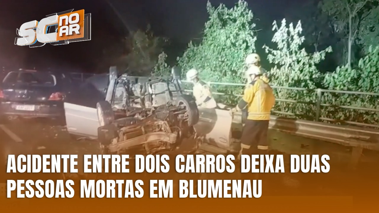 Dois veículos se envolvem em acidente fatal com capotamento em Blumenau