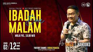 DOA MALAM | Ps. Yakub Tri Handoko | Kamis, 12 Februari 2026 | Pukul 18.00 WIB