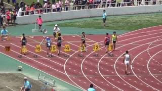 H29千葉県通信陸上大会 3年男子100m決勝
