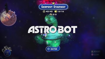 Astro Bot // Serpent Starway // 100% Walkthrough // All Bots & Puzzle Pieces // All Secret Levels