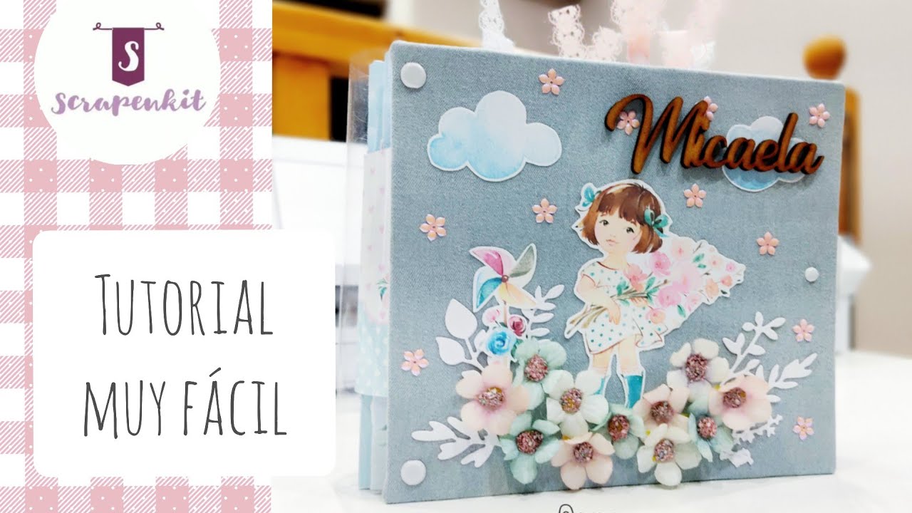 ✂️ TUTORIAL - Álbum scrapbook FÁCIL para principiantes. Encuadernación australiana 😊