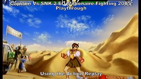 Capcom vs Snk 2 EO Millionaire Fighting 2001 Sakura Playthrough using the AR for GC :D #Nintendo