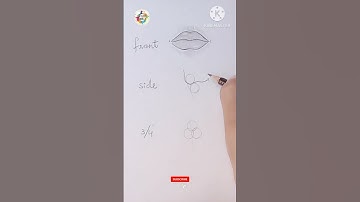 how to draw lips in different angles #viral #shorts #drawing #art
