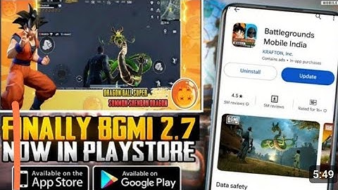 🤯 finally bgmi 2.7 update in play Store 😱 bgmi new update 😱bgmi 5 tricks for bgmi new update🤯