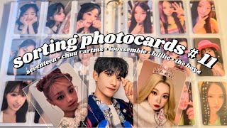 sorting photocards #11 |  seventeen, chuu, loossemble, artms, billlie, the boyz, & more