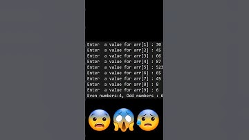 #shorts count even an odd number of an array ll #shorts #viral #youtubeshorts #programming