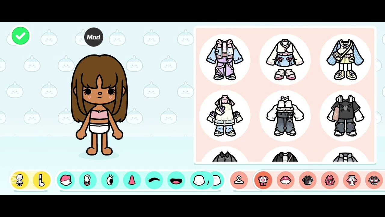 🍒My first ever video🍒. Making my toca boca character 