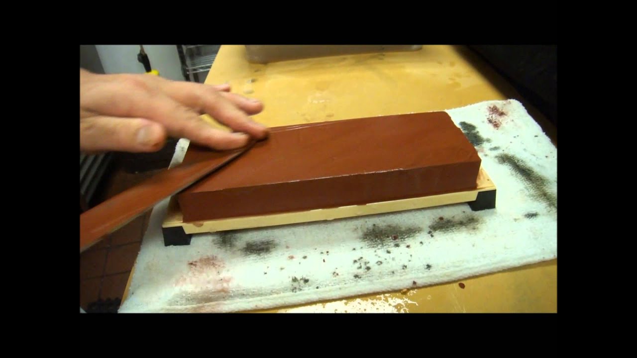 Sharpening Knife on a Whetstone with Master Sushi Chef Hiro Terada. 