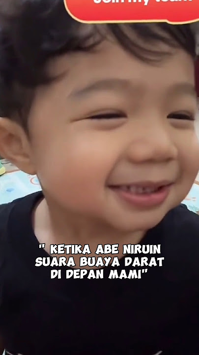 abe dengan suara buaya daratnya #abecekut #bayilucu #shorts #foryou