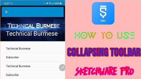 How to use Collapsing ToolBar with Sketchware Pro