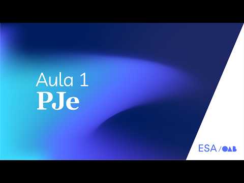 PJe — Aula 1: Introdução