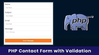 How to Validate Contact Form  in PHP & Sending to Email | PHP Contact Form Validation 2023