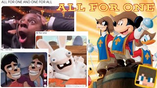 Twitter Sings Mickey, Donald, Goofy The Three Musketeers All For One And One For All