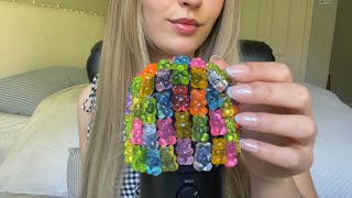 ASMR gummy bear mic, foam cover, & bare mic scratching🧸