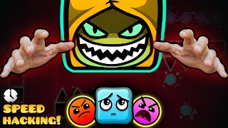 SPEEDHACKING TO BEAT MY KIDS FASTER | Geometry Dash 2.2