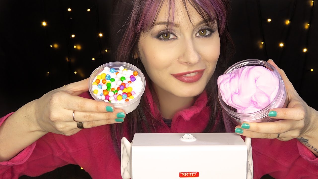 TINGLES ASSICURATI! ASMR con 3 TIPI DI SLIME 💖 YouTube