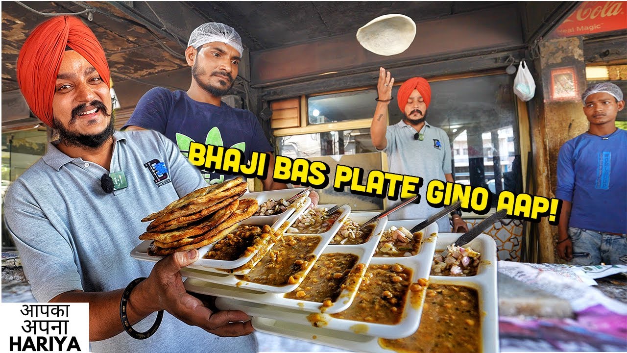 50/- Rs Only | Punjab ka BEST Amritsari Nashta | सरदारजी बेचते हैं 1000 प्लेट Indian Street Food