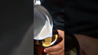 Wing Tulip Latte art tutorial 1000subscribers shortsviral coffee coffee latteart ytshorts