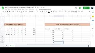 Convert Binary number to decimal number and visversa Example 2