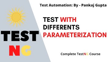 4 Different Parameter Level - Suite and Test Level Parameter