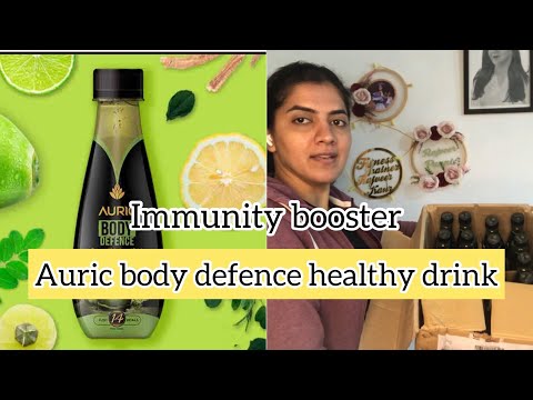 First-time trying ft: Auric’s Body Defence with Giloy & Tulsi drink /healthy drink / Rajveerpunni4