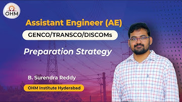 Preparation Strategy for TGTRANSCO/APTRANSCO/Exams | OHM Institute | TG GENCO | AE AEE Electrical