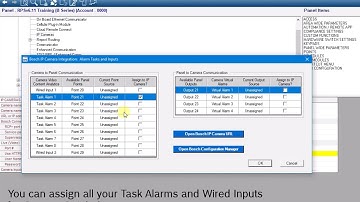 Bosch RPS v6.11 - IP Camera Inputs and Alarms