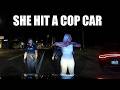 Entitled Lady REAR-ENDED Police Lieutenant's Squad Car-Don't Cry NOW!!!