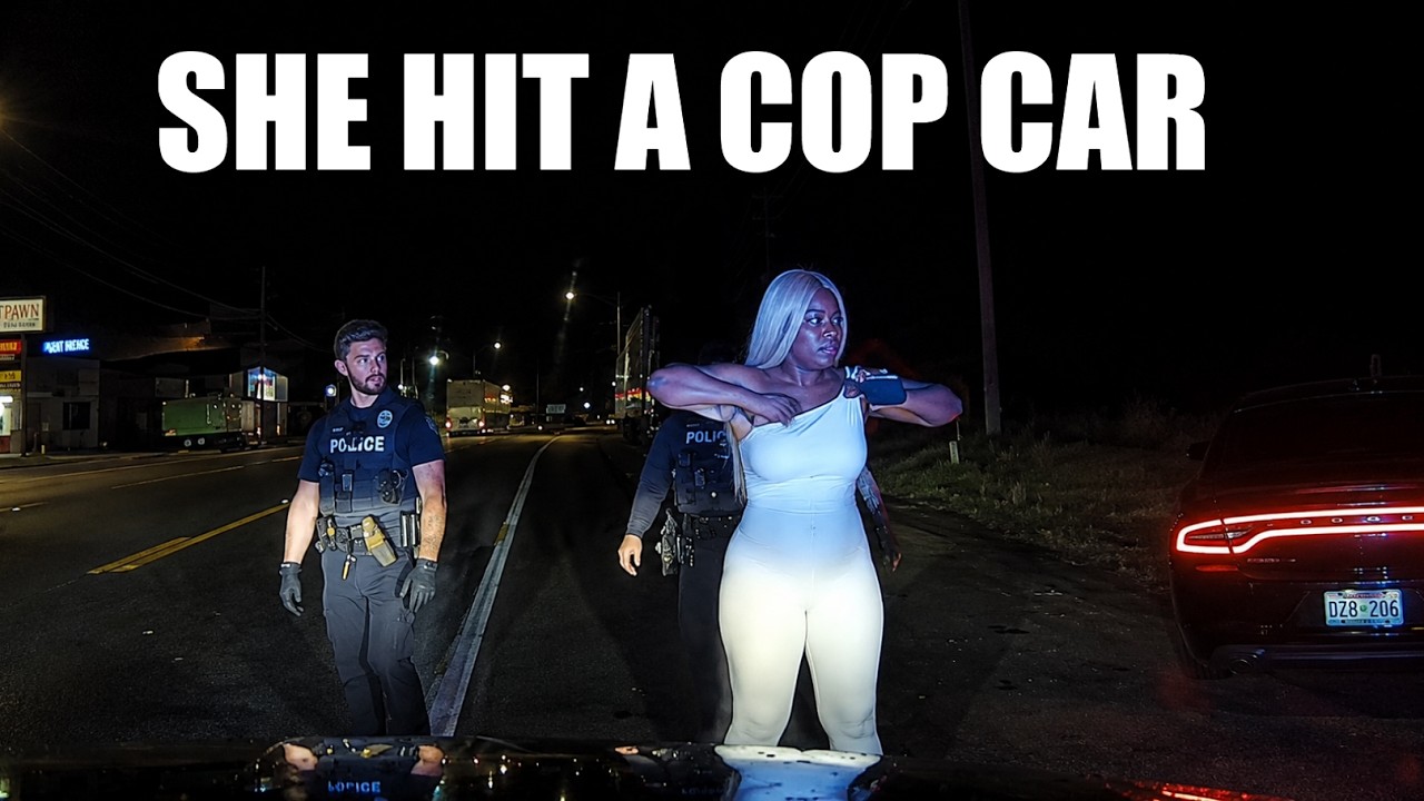 Entitled Lady REAR-ENDED Police Lieutenant's Squad Car-Don't Cry NOW!!!