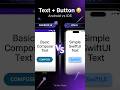 Android vs iOS UI 😳 (Text + Button)#AndroidDeveloper#iOSDeveloper#JetpackCompose#SwiftUI#TechieTaste
