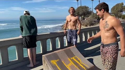 Huge Waves in Mexico & Skate Jump Off a Bridge w/ ...