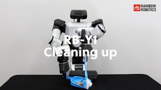 이동형 양팔로봇 RB-Y1 청소하기(RB-Y1 Cleaning up)