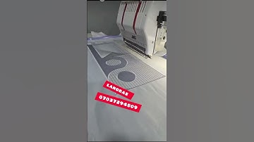 TWO HEAD LARGEST FRAME MONOGRAM MACHINE #embroidery #embroiderydesign #agbada #monogram