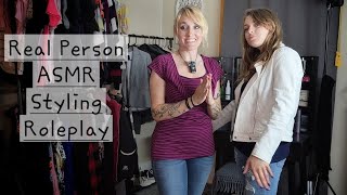 Real Person ASMR | Very Realistic Styling Roleplay | Bestie Shops in my Closet 👗