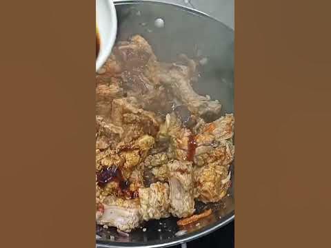 Dancing Wok while Cooking Delicious Pork Back Ribs #Shorts # ...