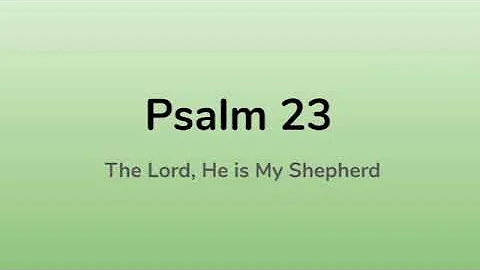 Psalm 23