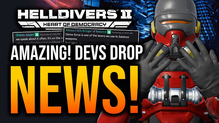 Helldivers 2 Devs Confirm New Feature, Melee & Fix!