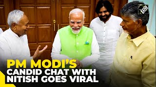 PM Modi's candid chat with Nitish Kumar, Chandrababu Naidu during NDA meet at 7 LKM goes viral