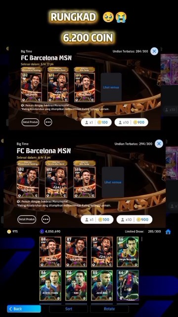 GAHCA M•S•N RUNGKAD MELAYANG 6.200 COIN #efootball2025 #efootballmobile #new #fifa #pes #rungkad