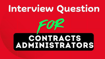 Contracts Administrators - Interview Question Analysis #managingqs #quantitysurveying