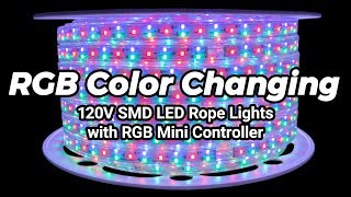 65 Feet 120 Volt Details about RGB Color Changing SMD LED Rope Light 65 Feet 120 Volt Details about RGB Color Changing SMD LED Rope Light